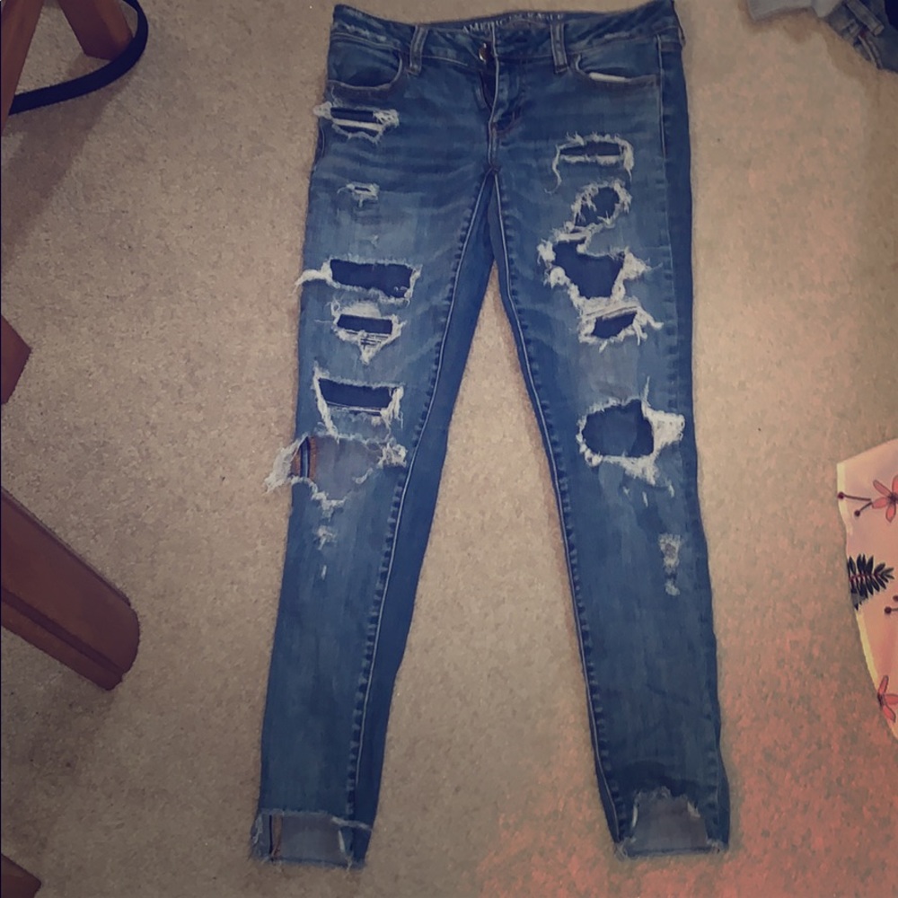 American Eagle ripped jeans